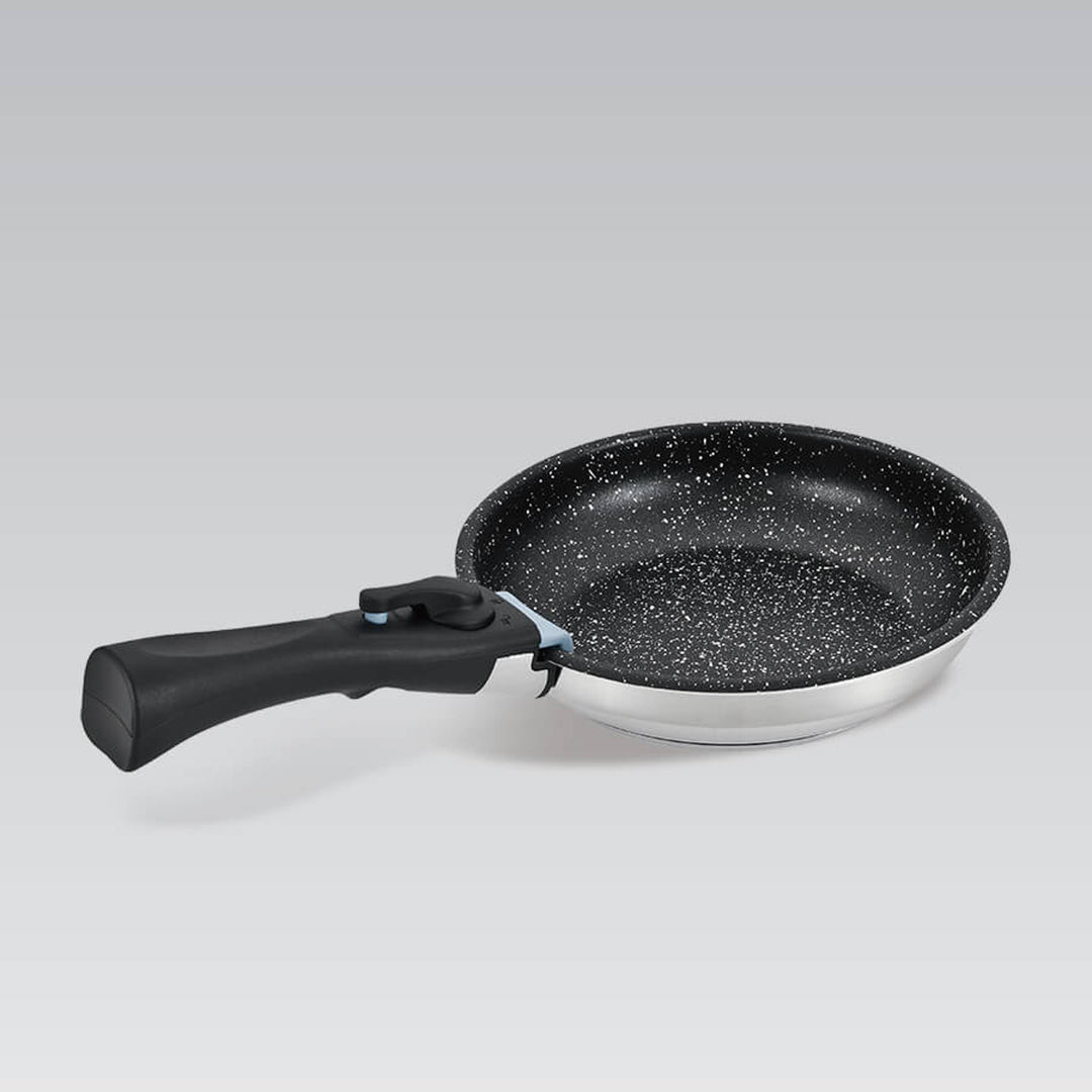Maestro-Set, 2 Pfannen, Stielkasserolle, abnehmbarer Griff, MR-3529-4