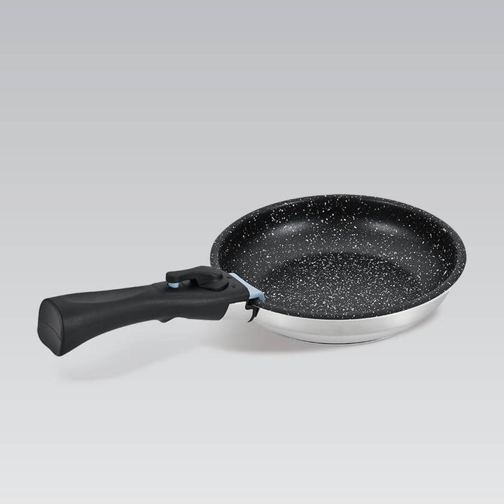 Maestro-Set, 2 Pfannen, Stielkasserolle, abnehmbarer Griff, MR-3529-4