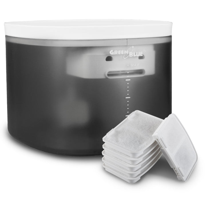 GreenBlue automatischer Wasserspender/Tiertränke, 3L, USB 5V1A, GB392 + 6 Ersatzfilter GB394