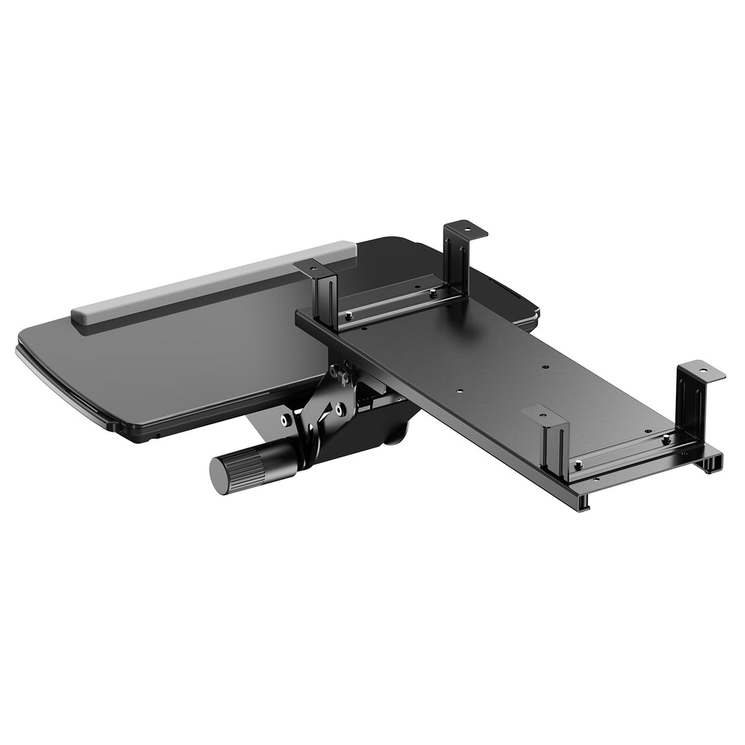 Maclean Untertisch-Tastaturablage, verstellbar, max. 5kg, schwarz, MC-156 B