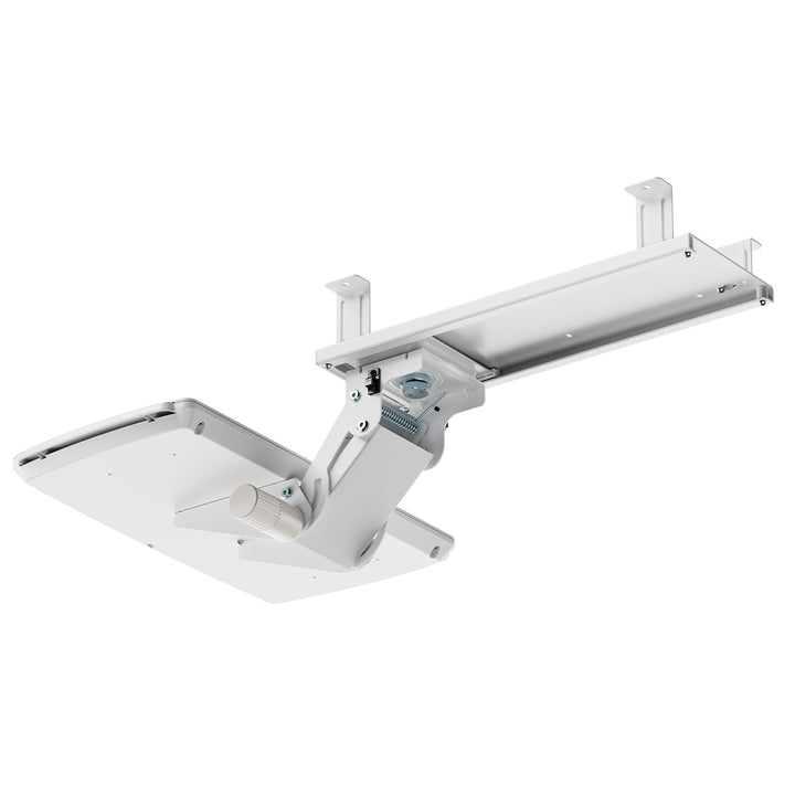 Maclean Untertisch-Tastaturablage verstellbar, max. 5kg, weiß, MC-156 W