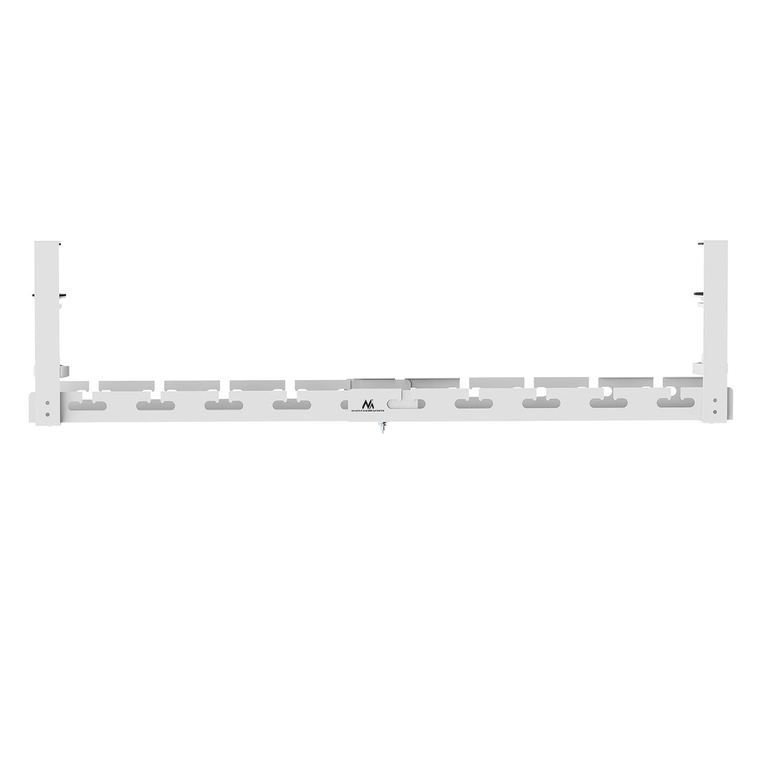Maclean Untertisch-Kabelorganisation, max. 5kg Belastung, max. 728mm, weiß, MC-103 W