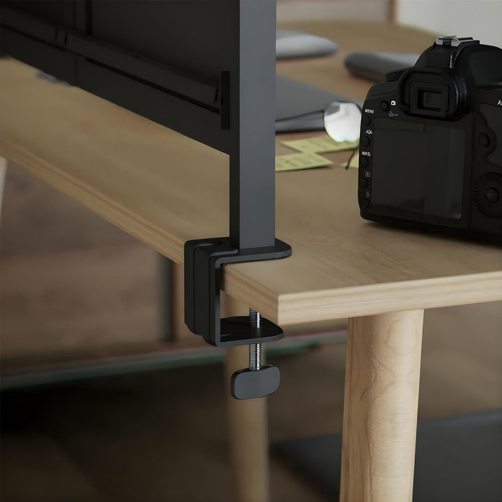 Schreibtischteiler / Organizer Ergo Office, max. Belastung 10kg, weiß und Korkplatte, Breite 1250mm, schwarz,ER-300 B