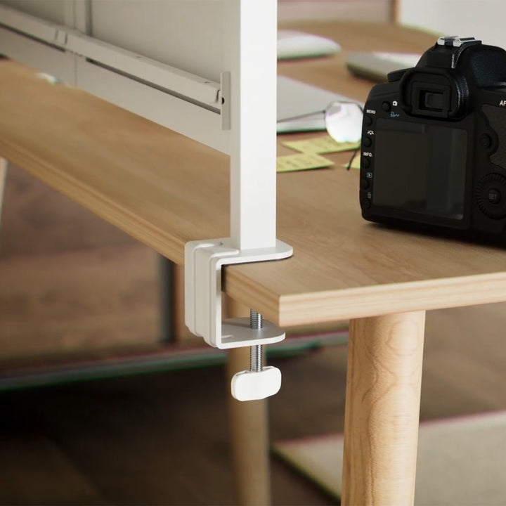 Schreibtischteiler / Organizer Ergo Office, max. Belastung 10kg, weiße Tafel, Breite 1116mm, weiß, ER-301 W