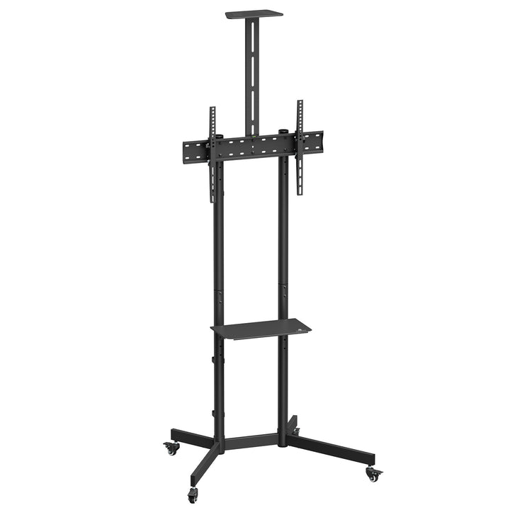 Maclean TV-Ständer, Kameraablage, auf Rädern, 37-70", max. Belastung 45kg/5kg Ablage, max. VESA 600x400, MC-113 B