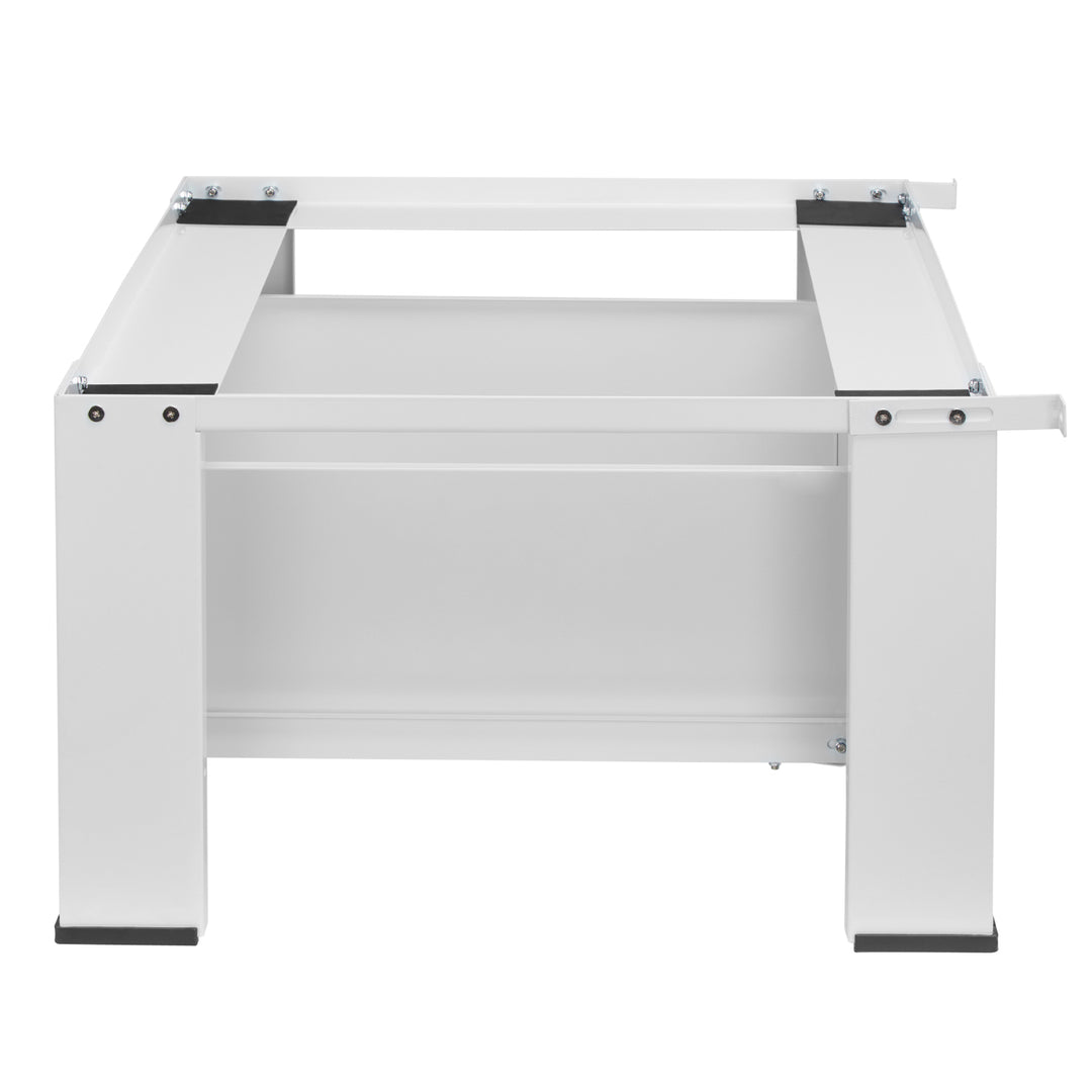 Waschmaschinen-/Trocknerunterschrank mit Schublade von Maclean, max. Belastbarkeit 150 kg, weiß, MC-117 W