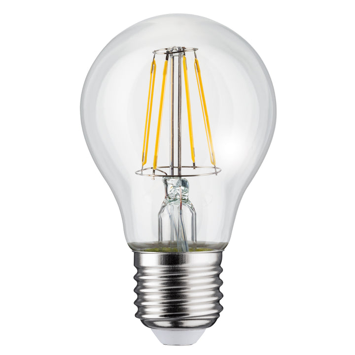 Wandleuchte 1xE27 mit Sensor Maclean, Infrarotsensor, max. Belastung 60W, IP65, schwarz, MCE518 B + LED-Glühbirne E27, 8W 230V Maclean Energy MCE268 WW warmweiß 3000K 1055lm Retro-Edison dekorativ