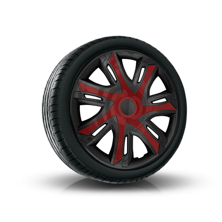 NRM N-Power bicolor schwarz und weinrot Universal Radkappe 14'' 1 St.