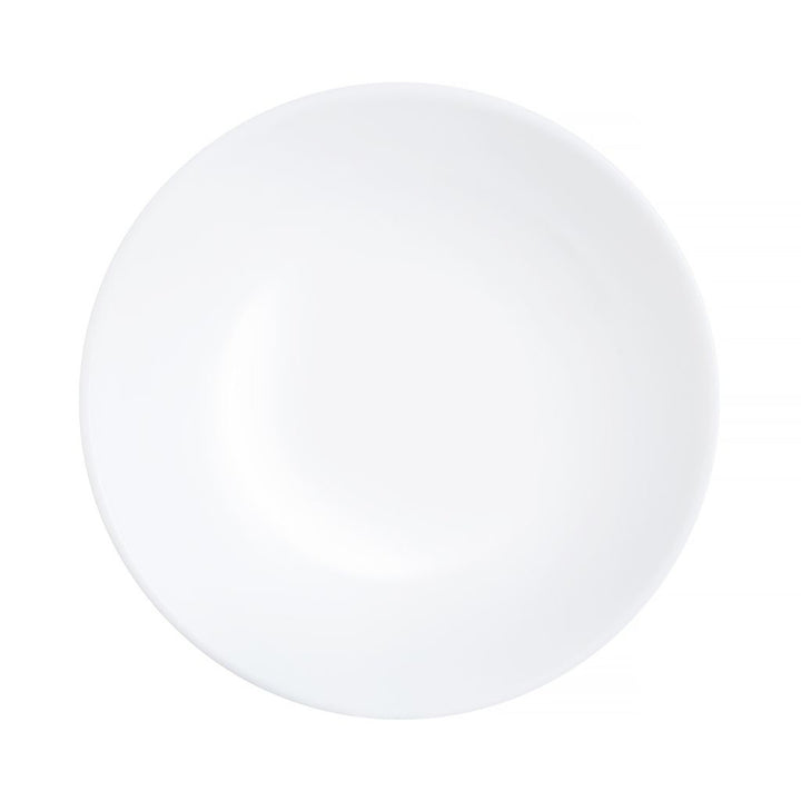 Luminarc Dessertteller, rund, gehärtetes Glas, 19 cm, weiß, Diwali White