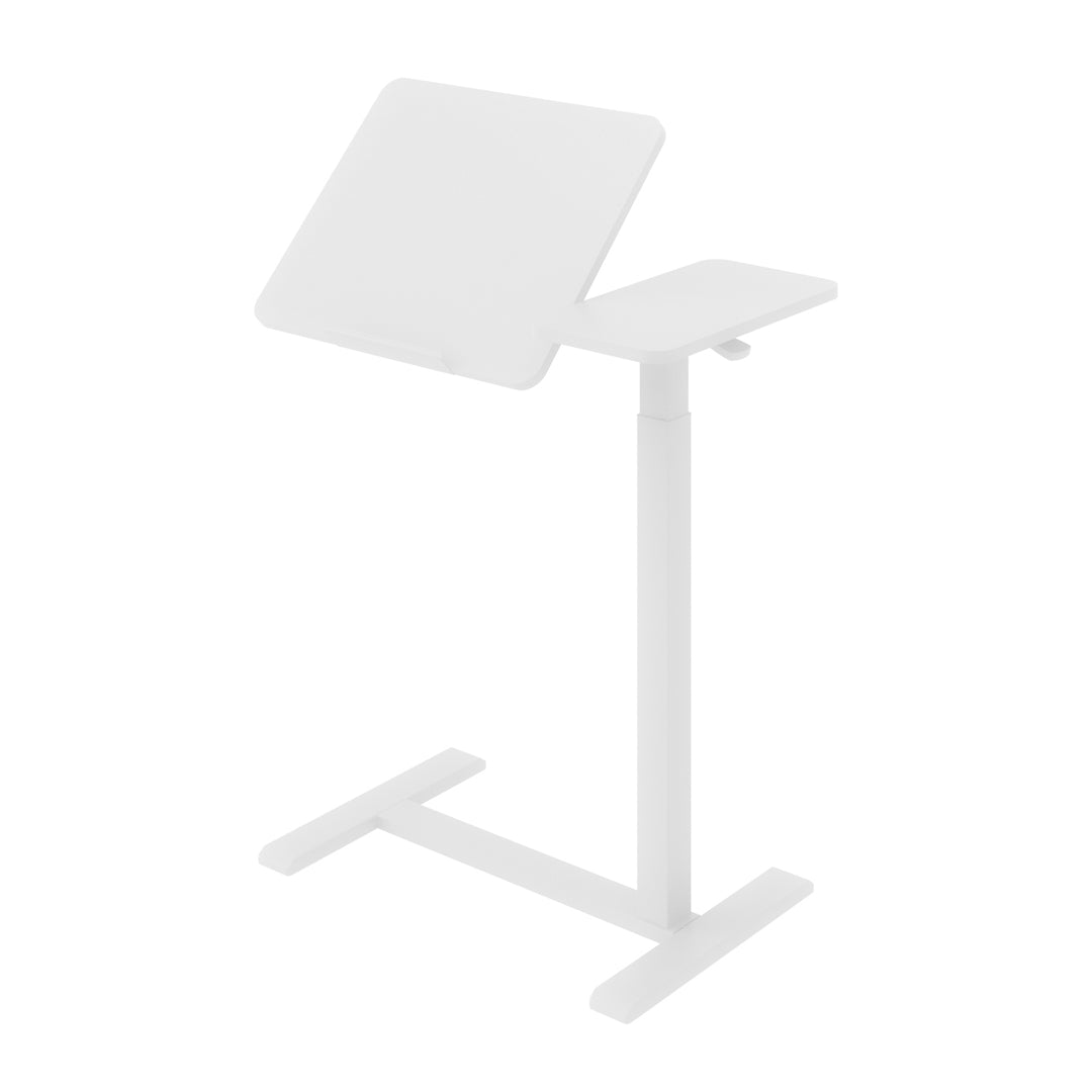 Mobiler Schreibtisch/Laptopständer Maclean, weiß, höhenverstellbar 76-109cm, max. 30kg , MC-120 W