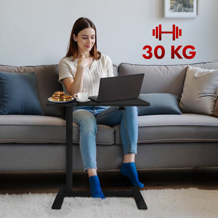 Mobiler Schreibtisch/Laptop-Ständer Maclean, schwarz, höhenverstellbar 76-109cm, max. 30kg , MC-120 B