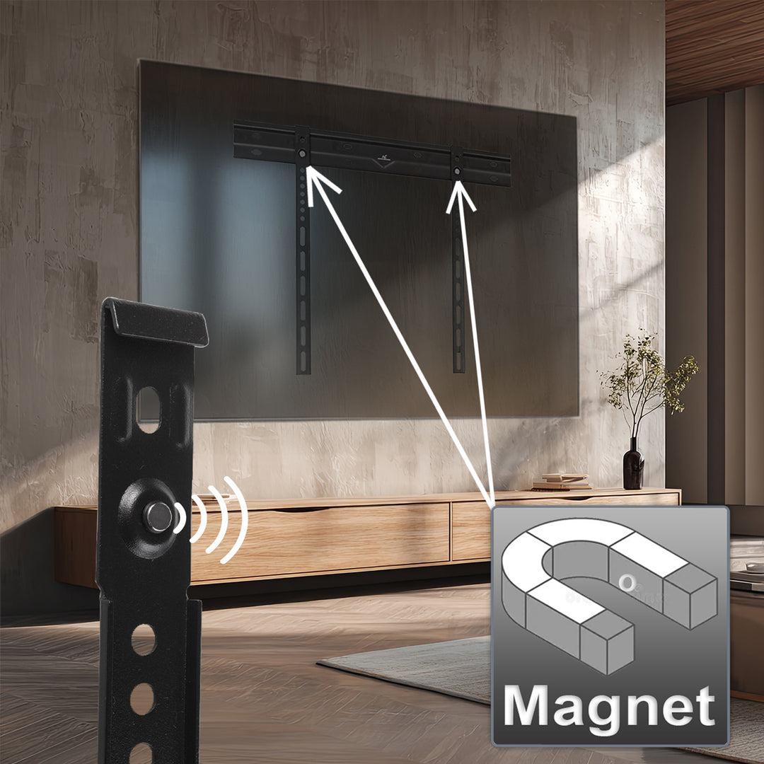 Maclean ultraflache Wandhalterung für TV, 40-85", max VESA 600x400, Belastung bis 80kg, MC-123