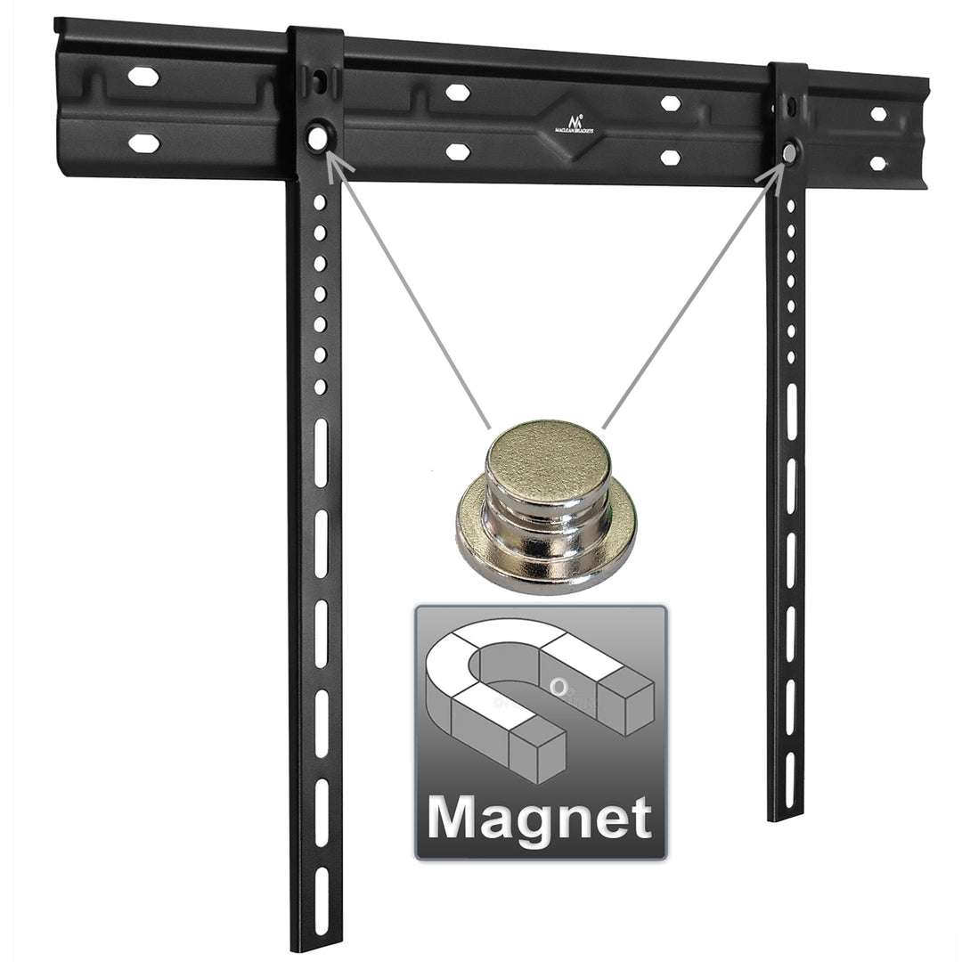 Maclean ultraflache Wandhalterung für TV, 40-85", max VESA 600x400, Belastung bis 80kg, MC-123