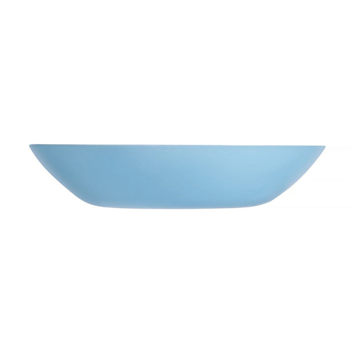 Luminarc tiefer Teller, Suppe, rund, 20cm, blau, Diwali Light Blue