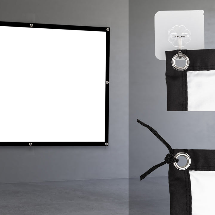 Maclean Projektionswand, 84", 175x131cm,  4:3 25mm Rand, Spannhaken, MC-166