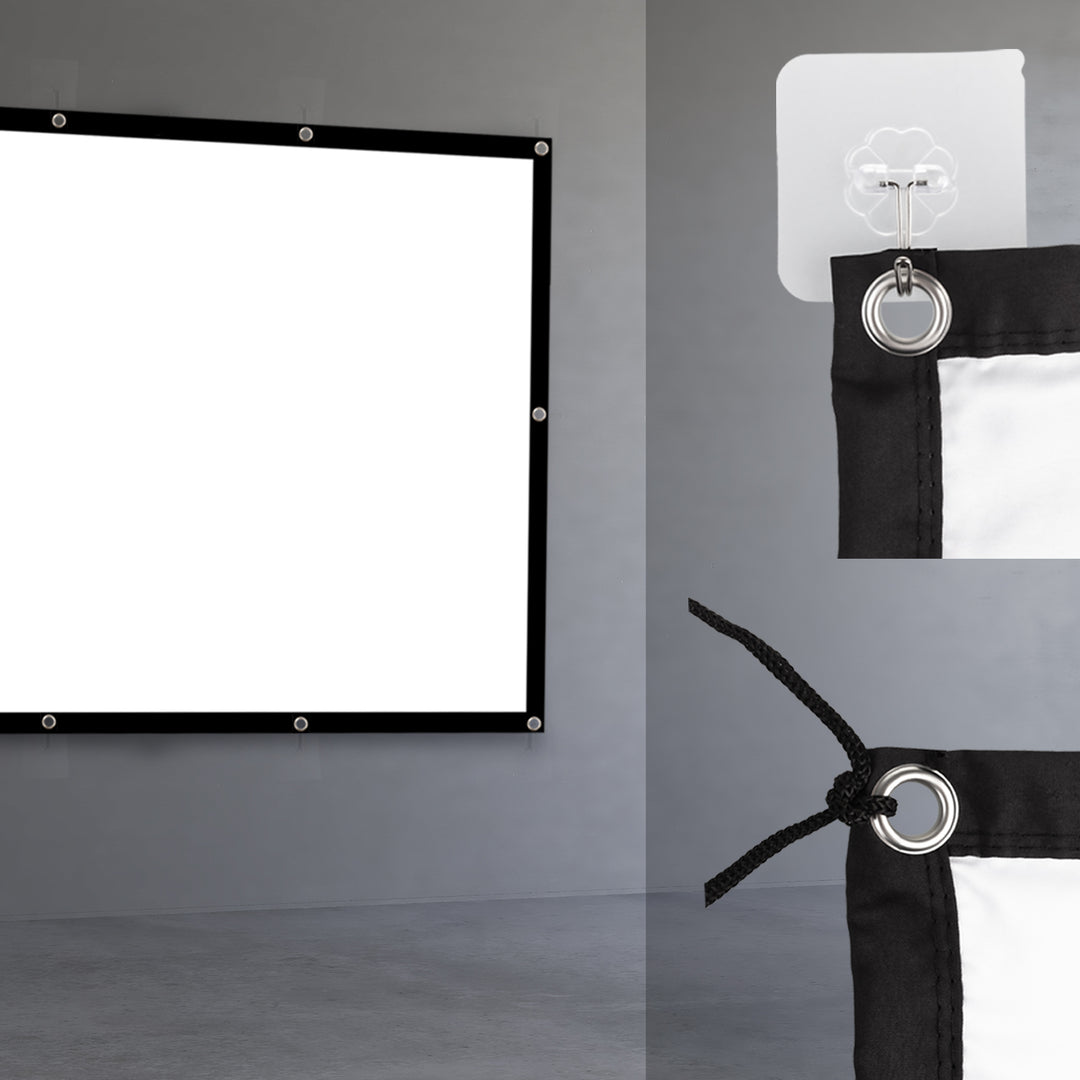 Maclean Projektionswand, 150", 330x187cm, 25mm Rand 16:9, Spannhaken, MC-167