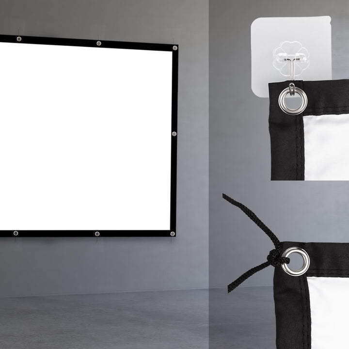 Maclean Projektionswand, 150", 330x187cm, 25mm Rand 16:9, Spannhaken, MC-167