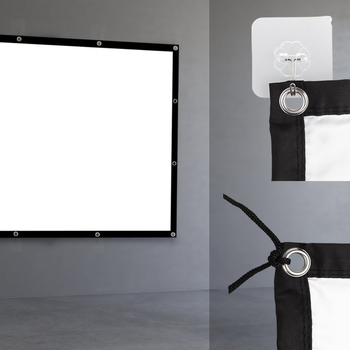 Maclean Projektionswand, 150", 300x220cm, 25mm Rand 4:3, Spannhaken, MC-168