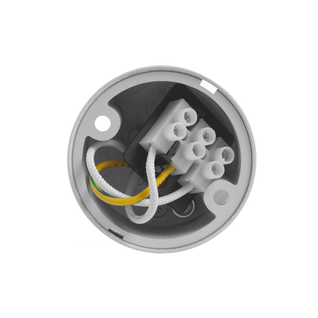 Maclean Anbauleuchte/Rohr, Spot, rund, Aluminium, GU10, 55x130mm, weiß, MCE360 W+LED Leuchtmittel GU10 7W Maclean Energy MCE437 NW neutralweiß 4000K, 220-240V~, 50/60Hz, 490 Lumen