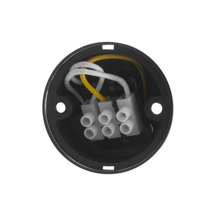 Maclean Anbauleuchte / Röhre, Spot, rund, Aluminium, GU10, 55x130mm, schwarz, MCE360 B+ LED-Leuchtmittel GU10 7W Maclean Energy MCE437 WW warmweiß 3000K, 220-240V~, 50/60Hz,