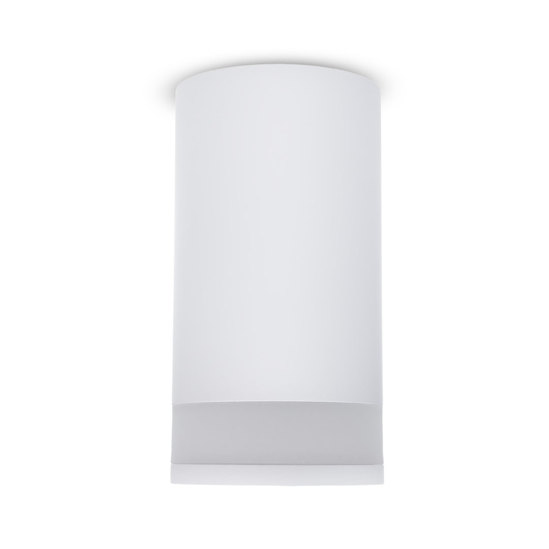 Maclean Anbauleuchte/Rohr, Spot, rund, Aluminium, GU10, 55x130mm, weiß, MCE361 W+LED Leuchtmittel GU10 7W Maclean Energy MCE437 WW warmweiß 3000K, 220-240V~, 50/60Hz, 490 Lumen