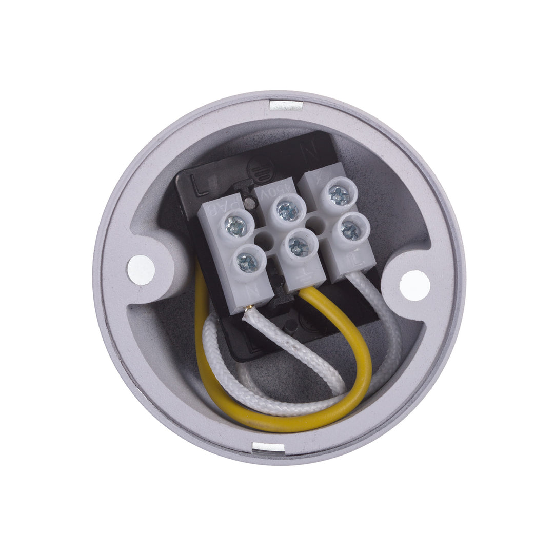 Maclean Anbauleuchte/Rohr, Spot, rund, Aluminium, GU10, 55x130mm, weiß, MCE361 W+LED Leuchtmittel GU10 7W Maclean Energy MCE437 WW warmweiß 3000K, 220-240V~, 50/60Hz, 490 Lumen