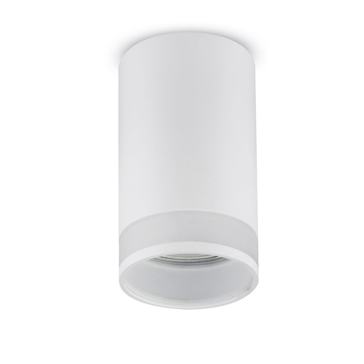 Maclean Anbauleuchte/Rohr, Spot, rund, Aluminium, GU10, 55x130mm, weiß, MCE361 W+LED Leuchtmittel GU10 7W Maclean Energy MCE437 NW neutralweiß 4000K, 220-240V~, 50/60Hz, 490 lm