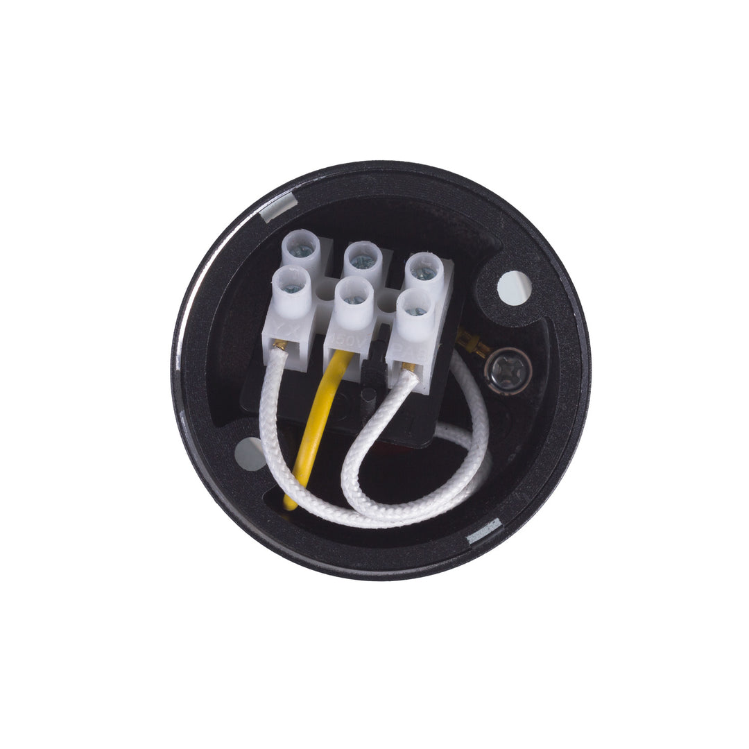 Maclean Anbauleuchte/Rohr, Spot, rund, Aluminium, GU10, 55x130mm, schwarz, MCE361 B + LED Leuchtmittel GU10 7W Maclean Energy MCE437 WW warmweiß 3000K, 220-240V~, 50/60Hz, 490 lm