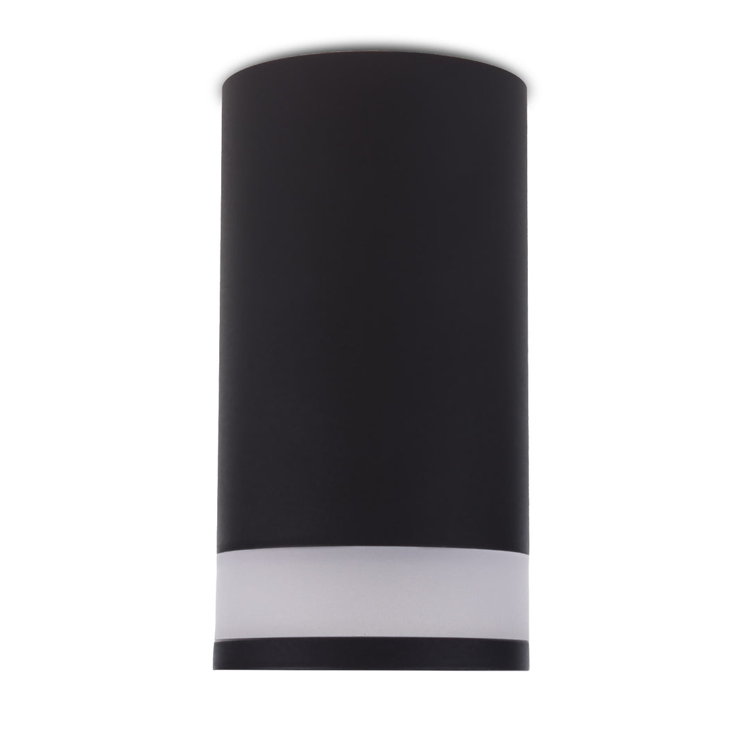 Maclean Anbauleuchte / Röhre, Spot, rund, Aluminium, GU10, 55x130mm, Farbe schwarz, MCE361 B 3Stk+ LED Leuchtmittel GU10 7W Maclean Energy MCE437 NW neutralweiß 4000K, 220-240V~, 50/60Hz, 490 3Stk