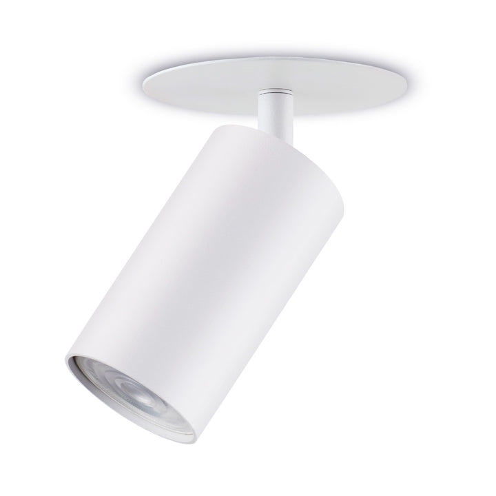 Maclean Einbauleuchte, Spot, rund, Aluminium, GU10, 55x130mm, weiß, MCE364 W + LED-Leuchtmittel GU10 7W Maclean Energy MCE437 NW neutralweiß 4000K, 220-240V~, 50/60Hz, 490 lm