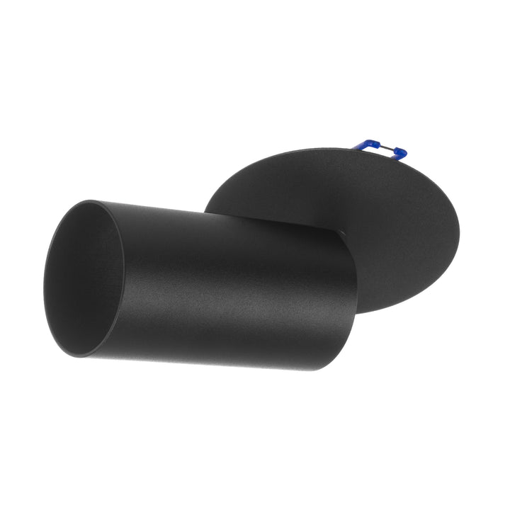 Maclean Einbauleuchte / Spot, rund, Aluminium, GU10, 55x130mm, schwarz, MCE364 B+LED Leuchtmittel GU10 7W Maclean Energy MCE437 WW warmweiß 3000K, 220-240V~, 50/60Hz, 490lm