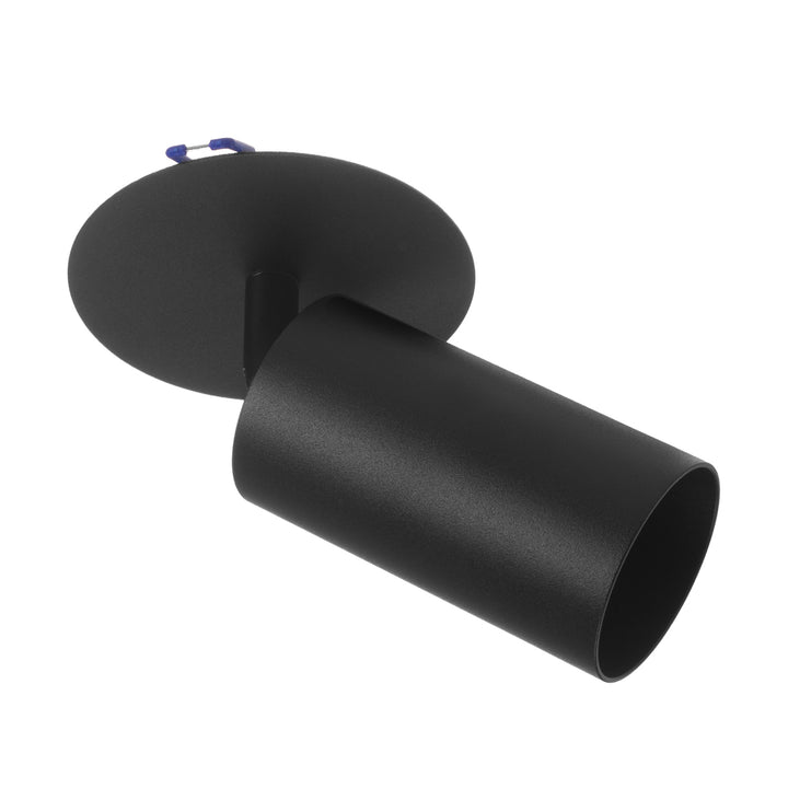 Maclean Decken Einbauleuchte / Spot, rund, Aluminium, GU10, 55x130mm, Farbe schwarz, MCE364 B 3Stk+ LED-Leuchtmittel GU10 7W Maclean Energy MCE437 WW warmweiß 3000K, 220-240V~, 50/60Hz 3Stk