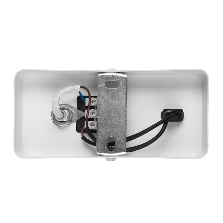 Wandlampe Wandleuchte Maclean, Spot, rund, GU10, mit Schalter 55x90mm, weiß, MCE369 W 2Stück+ LED-Leuchtmittel GU10 7W Maclean Energy MCE437 WW warmweiß 3000K, 220-240V~, 50/60Hz, 2Stück