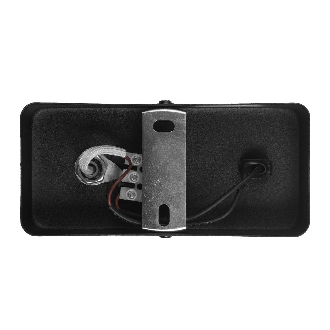 Maclean Wandlampe / Wandleuchte, Spot, rund, GU10, mit 55x90mm Schalter, Farbe schwarz, MCE369 B+ LED Leuchtmittel GU10 7W Maclean Energy MCE437 WW warmweiß 3000K, 220-240V~, 50/60Hz, 490 Lumen