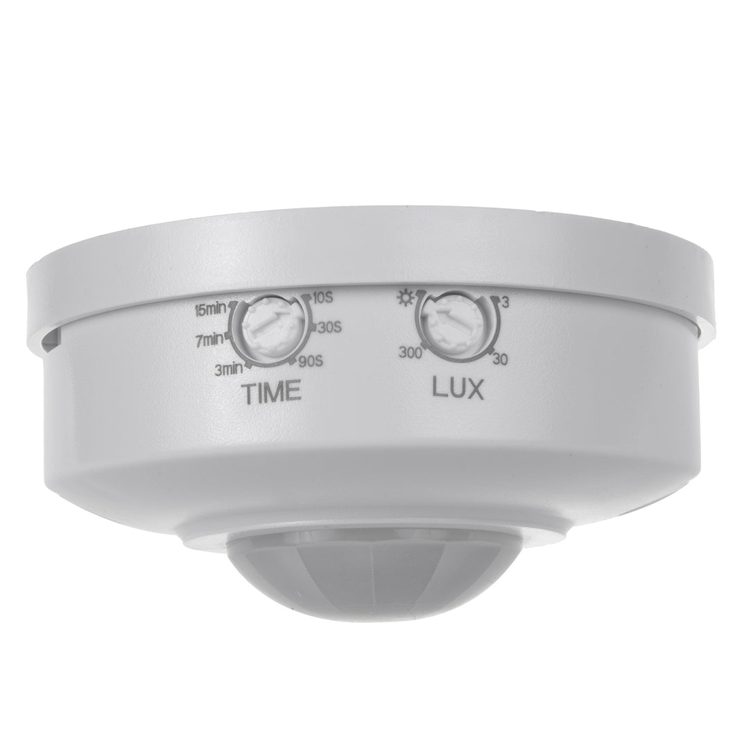 Maclean PIR Bewegungsmelder, Reichweite 6m, Deckenmontage, max. Belastung 1200W, IP20, MCE314 W 4 Stück