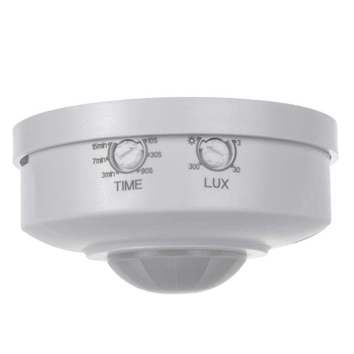 Maclean PIR Bewegungsmelder, Reichweite 6m, Deckenmontage, max. Belastung 1200W, IP20, MCE314 W 4 Stück