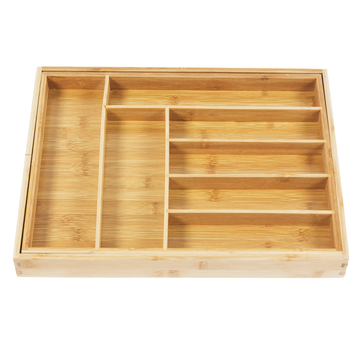 GreenBlue ausziehbarer Bambus-Besteck-Organizer, 325-500x430x45mm, GB379, 2 Stück