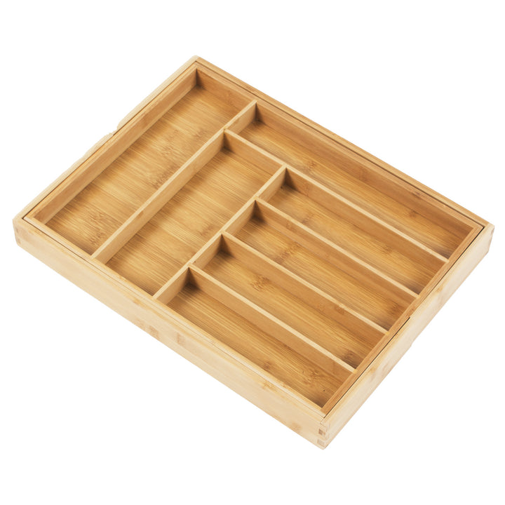 GreenBlue ausziehbarer Bambus-Besteck-Organizer, 325-500x430x45mm, GB379, 2 Stück