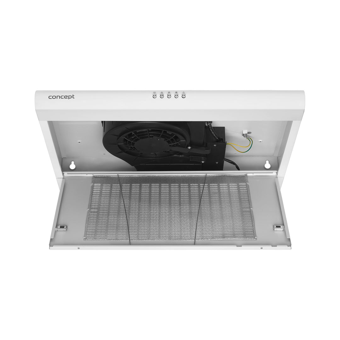Concept OPP1360wh weiße Unterbau-Dunstabzugshaube 60cm