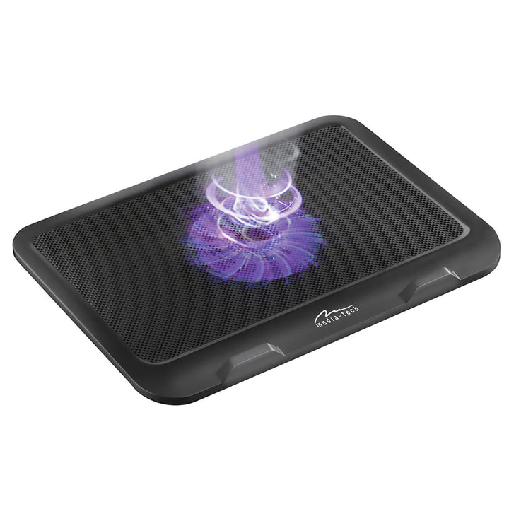 SILENT COOLING PAD - Kühlmatte für Laptops 15,6" und kleiner, leise, leistungsstarke 13,5-cm-Lüfter, USB-Pass-Through-Anschluss