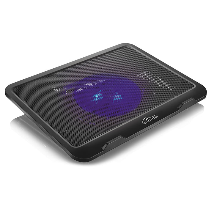 SILENT COOLING PAD - Kühlmatte für Laptops 15,6" und kleiner, leise, leistungsstarke 13,5-cm-Lüfter, USB-Pass-Through-Anschluss