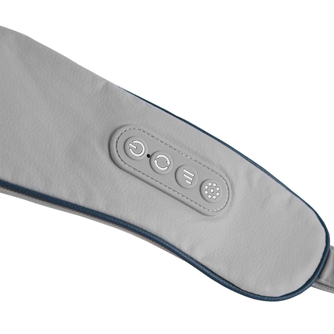 Schulter- und Nackenmassagegerät. Shiatsu, 5D Nachahmung Hände, 6 Massageköpfe, 3 Modi, 3 Geschwindigkeiten, kabellos, USB-C-Ladeanschluss HALS & amp; SCHULTER-MASSAGEGERÄT