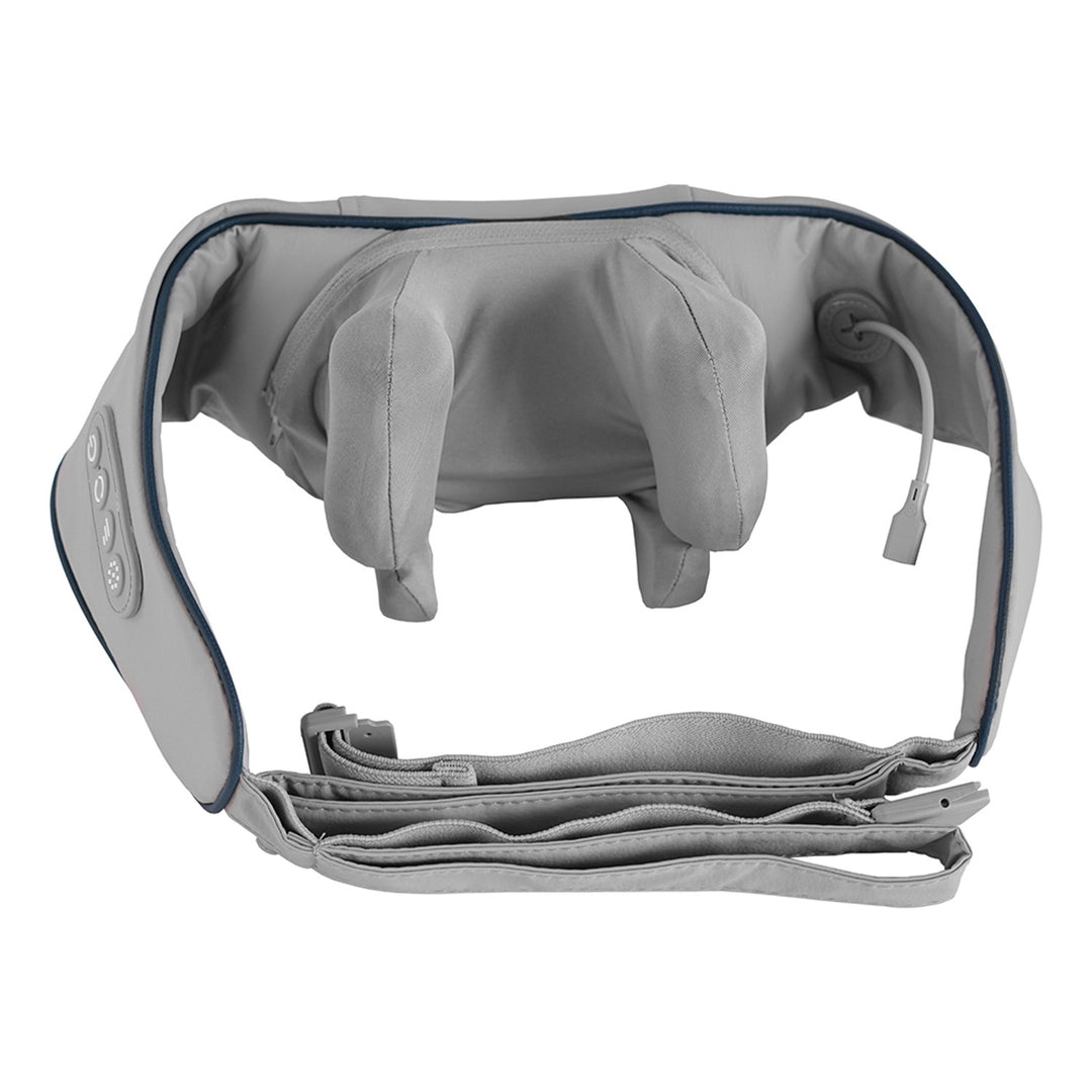 Schulter- und Nackenmassagegerät. Shiatsu, 5D Nachahmung Hände, 6 Massageköpfe, 3 Modi, 3 Geschwindigkeiten, kabellos, USB-C-Ladeanschluss HALS & amp; SCHULTER-MASSAGEGERÄT