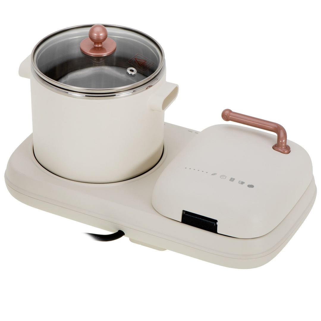 Frühstücksstation 2 in 1 - Grill und Kochtopf Adler AD 6421