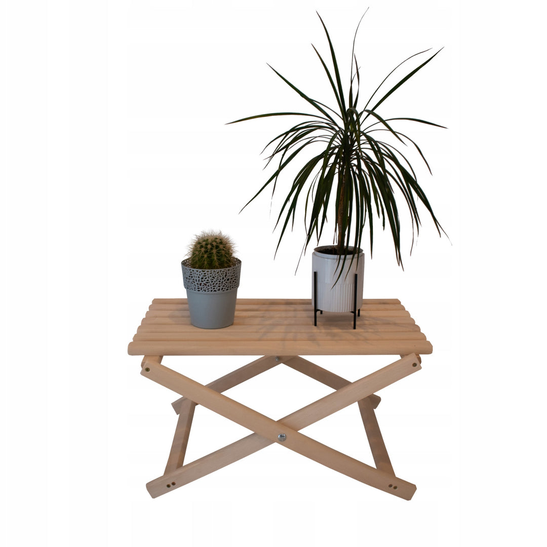 Set aus 2 Liegestühlen, schwarz + Couchtisch aus Holz Woodok