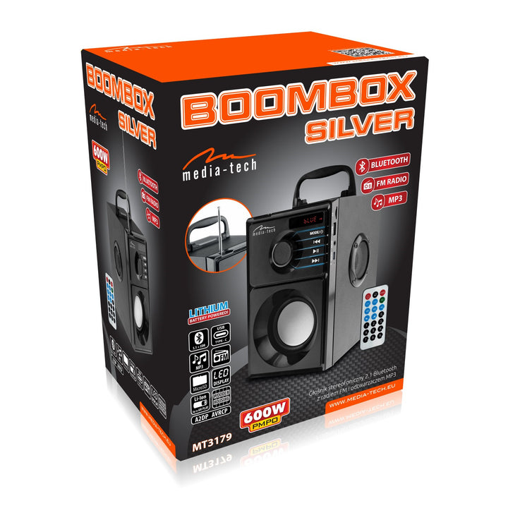 Media-Tech  Kabelloser Lautsprecher, Bluetooth 5.1, FM-Radio, AUX, RMS 15W, MT3179