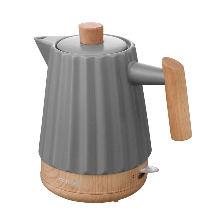Concept Wasserkocher, Keramik, 1500W, 1,5L, dunkelgrau, RK0092