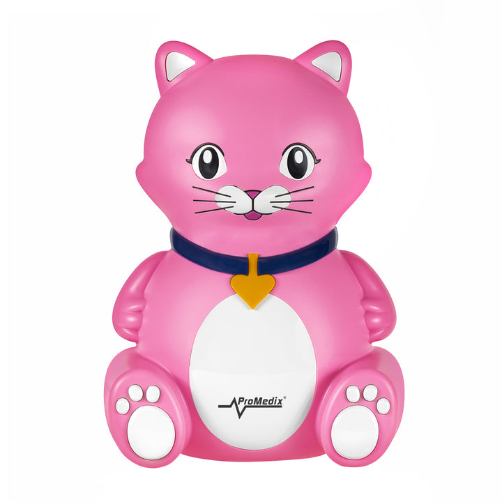 Promedix Katze Inhalator für Kinder, Set Vernebler, Masken, Filter, PR-816 + Promedix PR-960 Infrarot berührungsloses medizinisches Thermometer