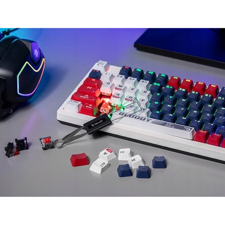 A4TECH BLOODY S98 USB Sports Navy Mechanische Tastatur (BLMS Red Plus Switches)