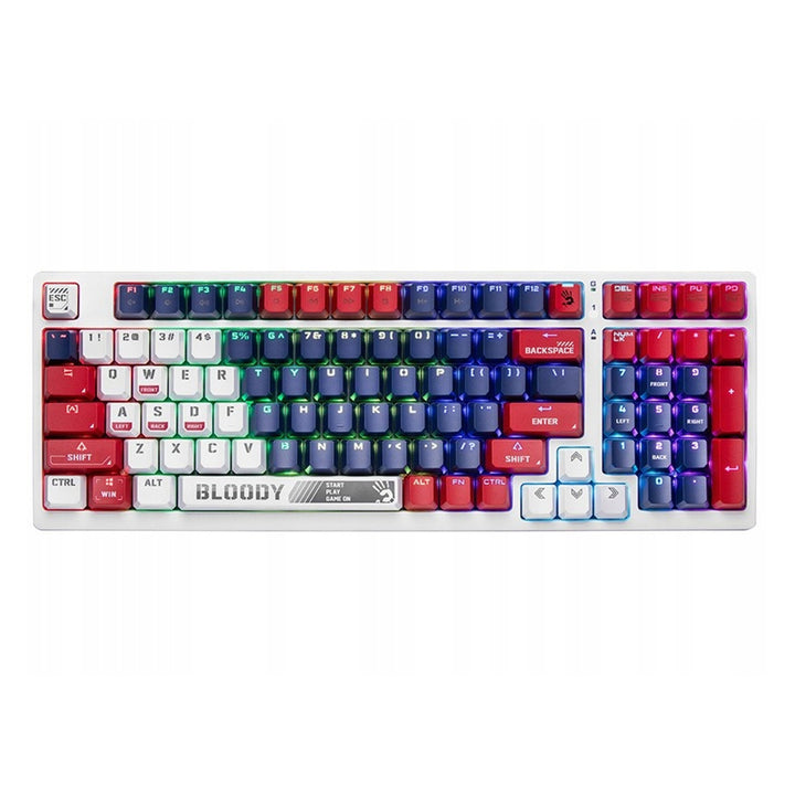 A4TECH BLOODY S98 USB Sports Navy Mechanische Tastatur (BLMS Red Plus Switches)